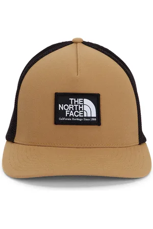 The North Face Keep It Patched Trucker Hat in Utility Brown & TNF Black - Brown. Size all.