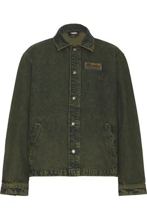 Dickies Lewistown Denim Jacket in Green Tone Fade - Green. Size L (also in S).