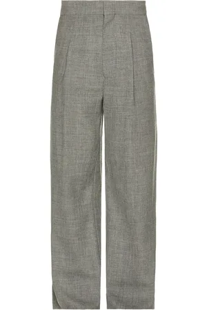 FEAR OF GOD Single Pleat Wide Leg Trousers in Titanium - Grey. Size 46 (also in ).