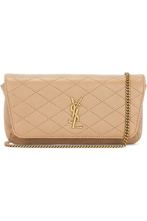 Saint Laurent Gaby Chain Bag in Dark Toffee - Beige. Size all.