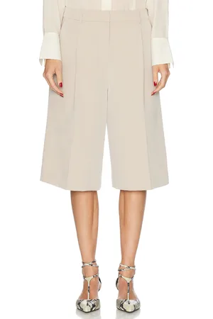 EAVES Tala Bermuda Short in Beige - Beige. Size L (also in M, S, XL, XS).