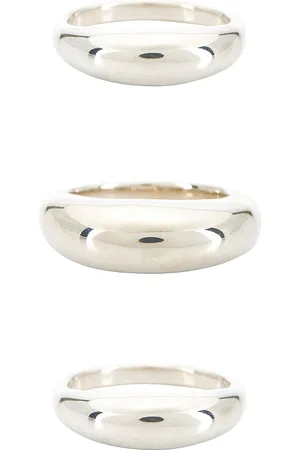 Sophie Buhai Stacking Ring Set Of 3 in Sterling Silver - Metallic Silver. Size 7 (also in 8).