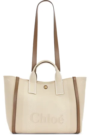 Chloé Carry Large Handbag in Vegetal Beige - Beige. Size all.