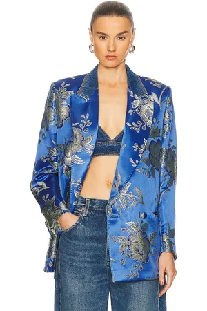 Etro Tailored Jacket in Blue - Blue. Size 38 (also in ).