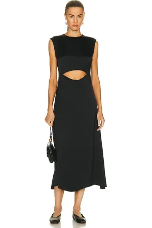 Loulou de Saison Copan Cut Out Sleeveless Dress in Black - Black. Size S (also in ).