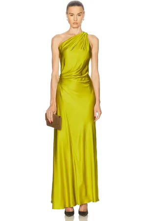 A.L.C. Aster Gown in Green Amber - Green. Size 0 (also in 2, 4, 6, 8).