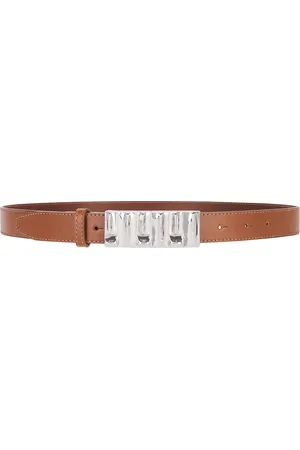 Frame Sculptural Belt in Cognac - Cognac. Size L (also in M, S, XL, XS).
