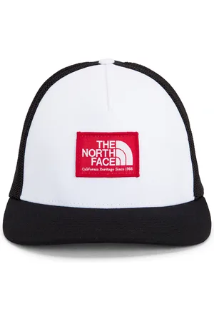 The North Face Keep It Patched Trucker Hat in TNF Black & Horizon Red - Black. Size all.