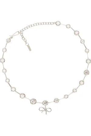 COMPLETEDWORKS CZ Necklace in Silver Plated - Metallic Silver. Size all.