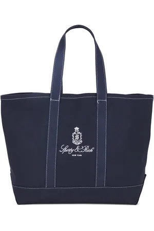 Sporty & Rich Vendome Tote Bag in Navy - Navy. Size all.