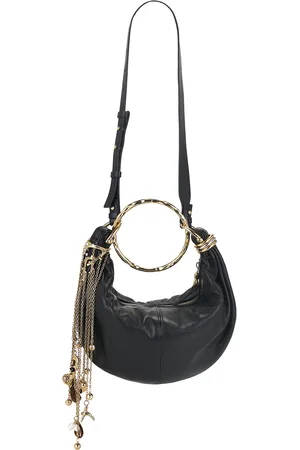 Chloé Corals And Chains Bracelet Bag in Black - Black. Size all.