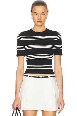 SER.O.YA Ry Top in Black & Eggshell - Black. Size S (also in XS).