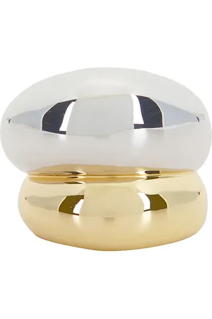 Jennifer Fisher Chavez Ring in Two Tone - Metallic Gold. Size 6 (also in 7).