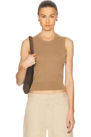 NILI LOTAN May Sweater Top in Tan - Tan. Size L (also in M, S, XS).