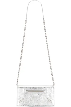 Balenciaga Le City Wallet Bag in Silver - Metallic Silver. Size all.