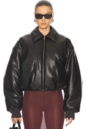 Acne Studios Onnea Bomber Jacket in Dark Brown - Brown. Size 42 (also in ).