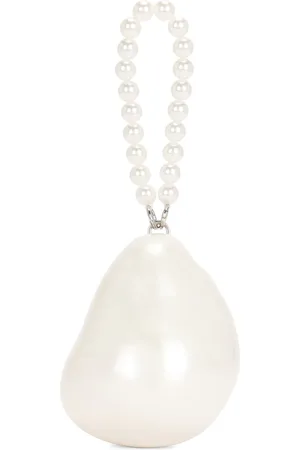 ALEXIS Elodie Pearl Wristlet in Pearl - Ivory. Size all.