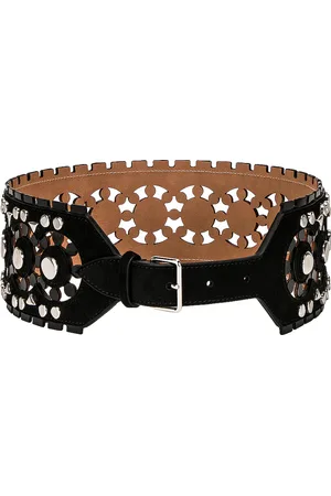 Alaïa Perforated & Studs Belt in Noir - Black. Size 85 (also in ).