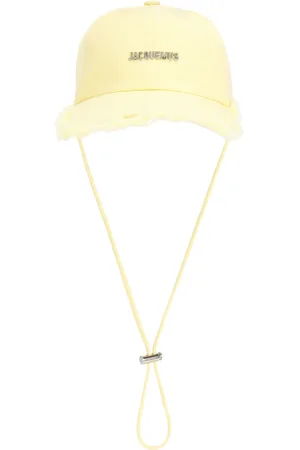 Jacquemus La Casquette Artichaut Cap in Pale Yellow - Lemon. Size 56 (also in 58, 60).