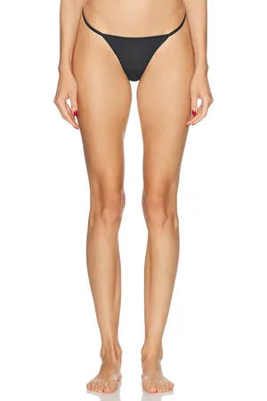 NEGATIVE UNDERWEAR Sieve String Thong in Black - Black. Size L (also in M, S, XL, XS).