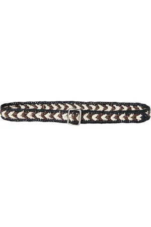The Row Ana Belt in Black Dark Brown & Ivory ANS - Black. Size all.