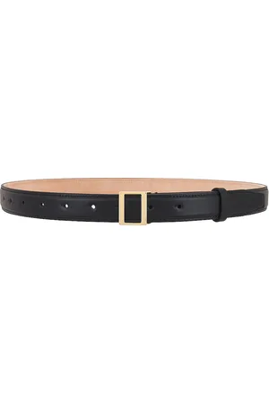 Acne Studios Leather Belt in Black & Gold - Black. Size S (also in ).
