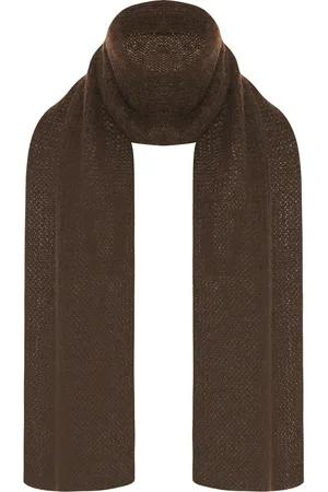 The Row Walt Scarf in Smoke Brown - Brown. Size all.