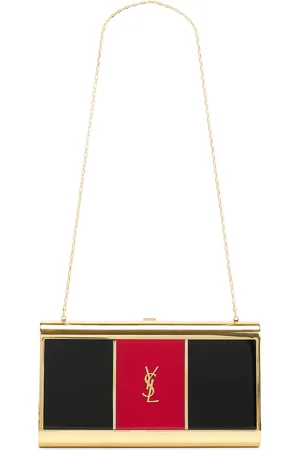 Saint Laurent Minaudiere Bag in Black & Red - Black. Size all.