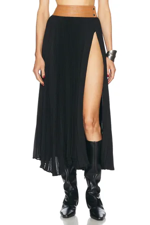 ALEXIS Tansia Skirt in Saddle & Black - Black. Size M (also in S).