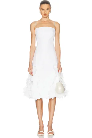 Simkhai Bella Floral Dress in White - White. Size 4 (also in ).