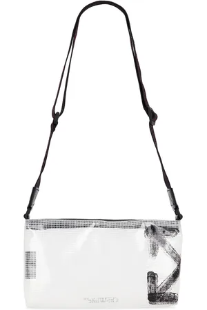 OFF-WHITE Heritage Crossbody Bag in Clear - Grey. Size all.