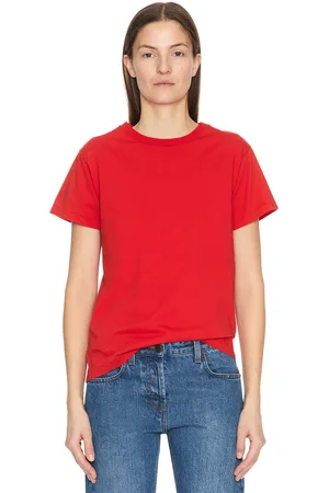 The Row Florie Top in Tomato Red - Red. Size L (also in XL).