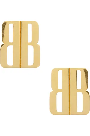 Balenciaga Nano Stud Earrings in Gold - Metallic Gold. Size all.