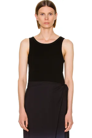 The Row Frankie Top in Black - Black. Size M (also in XL, XS).