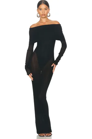 Helsa Justin Maxi Dress in Black - Black. Size L (also in XL).