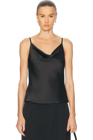 Norma Kamali Slip Maria Top in Black - Black. Size L (also in M, S, XL, XS).