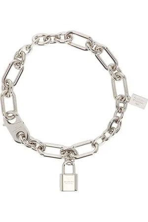 Acne Studios Ainlock Necklace in Silver - Metallic Silver. Size all.