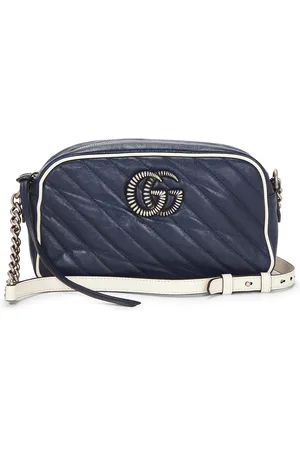 Gucci GG Marmont Shoulder Bag in Blue - Navy. Size all.