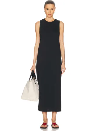 Loulou de Saison Rayna Dress in Black - Black. Size M (also in S, XS).