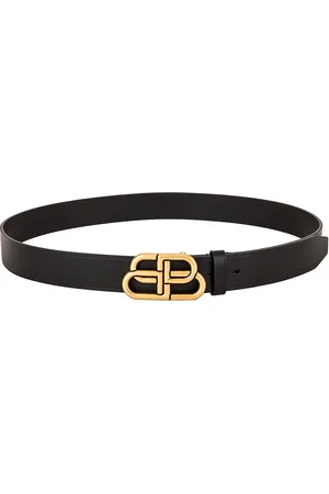 Balenciaga BB Large Belt in Black - Black. Size 75 (also in 80, 85, 90).