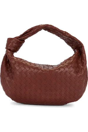 Bottega Veneta Jodie Bag in Sapele & Gold - Burgundy. Size all.