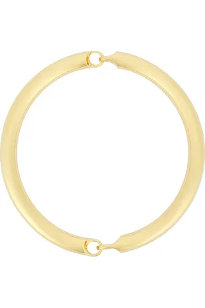 Saint Laurent Smooth Tube Necklace in Gold - Metallic Gold. Size all.