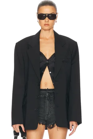 Alexander Wang Oversized Blazer in Black - Black. Size L (also in M, S, XS).