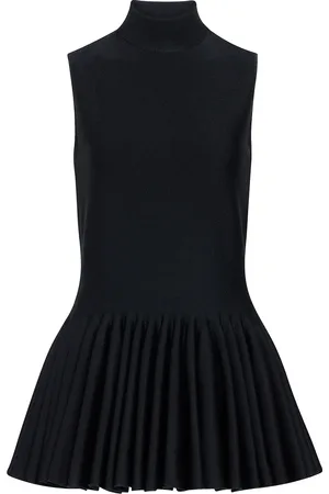 Alaïa Godet Top in Noir Alaia - Black. Size 36 (also in 38).