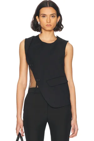 MONSE Deconstructed Tailored Top in Black - Black. Size 6 (also in ).