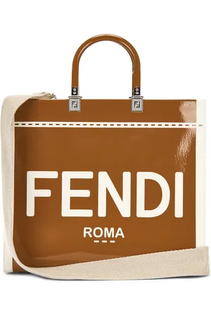 Fendi Sunshine Shopper Tote Bag in Brown - Brown. Size all.