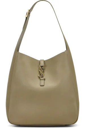 Saint Laurent Large Le 5 A 7 Supple Hobo Bag in Strong Moss - Green. Size all.