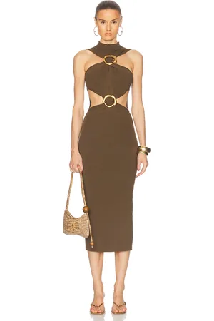 Cult Gaia Ambar Knit Dress in Nymph - Olive. Size L (also in S).