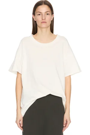 The Row Nadina Top in White - White. Size L (also in S, XS).