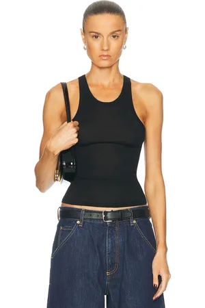 ÉTERNE Ryder Cashmere Tank Top in Black - Black. Size L/XL (also in M/L).